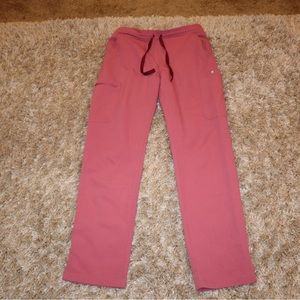 Figs pink and maroon bottoms size small